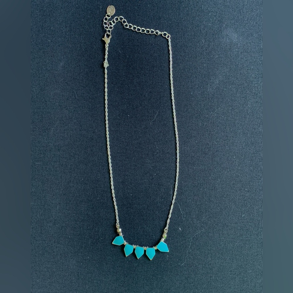 Elegant Silver and Turquoise Necklace